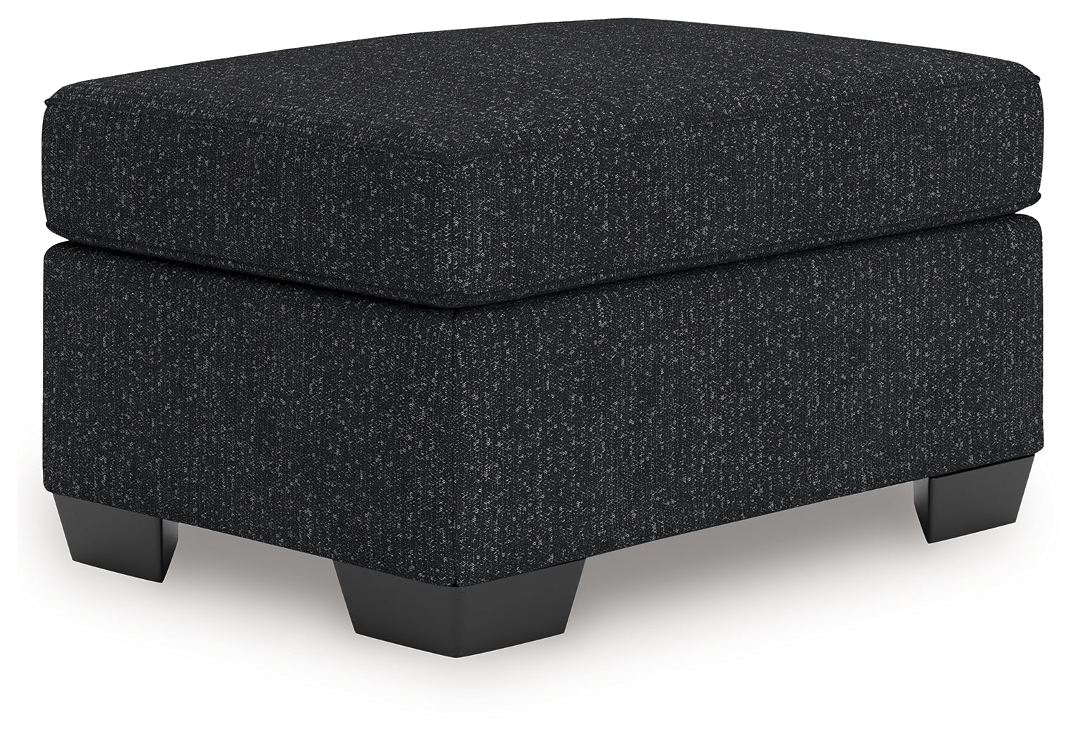 Jasmine Peaks Coal Ottoman