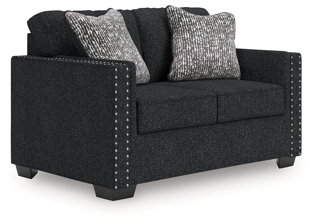 Jasmine Peaks Coal Sofa and Loveseat