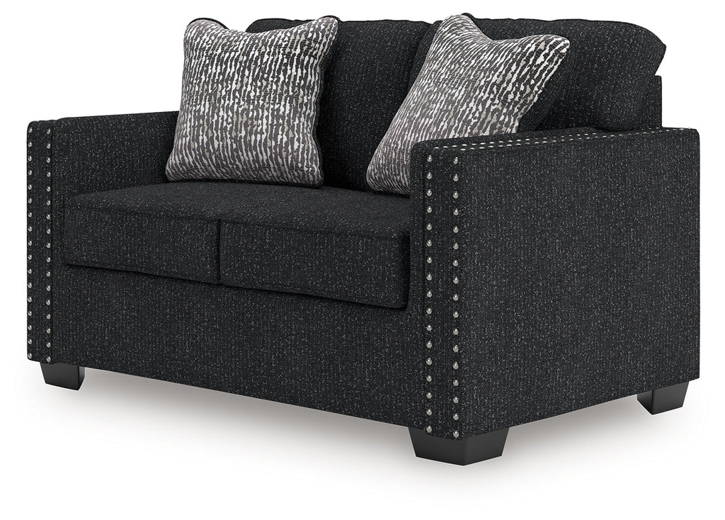 Jasmine Peaks Coal Sofa and Loveseat