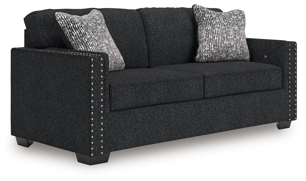 Jasmine Peaks Coal Sofa and Loveseat