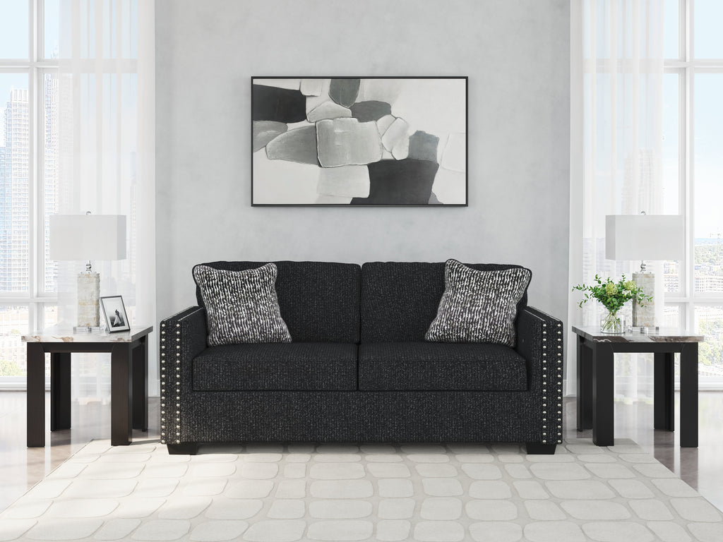 Jasmine Peaks Coal Sofa and Loveseat