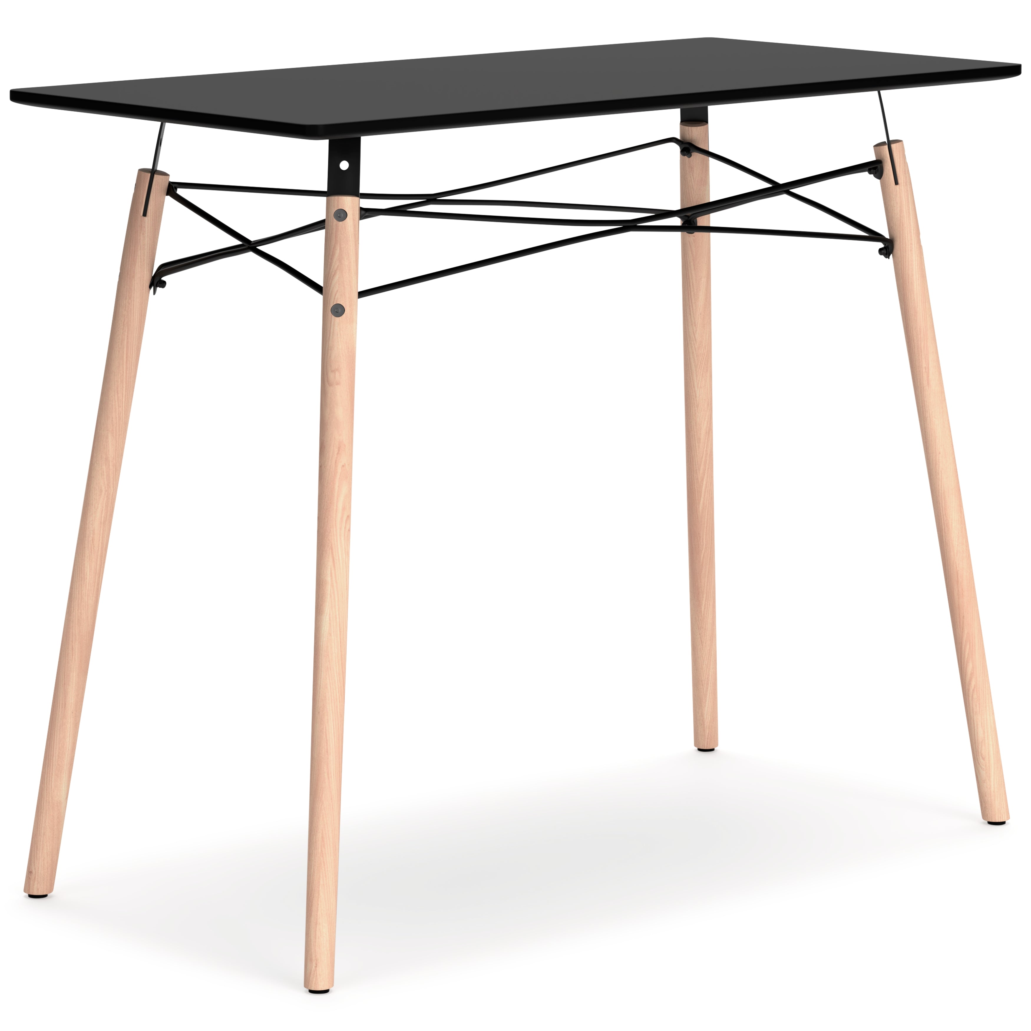 Jaspeni Black/Natural Home Office Desk