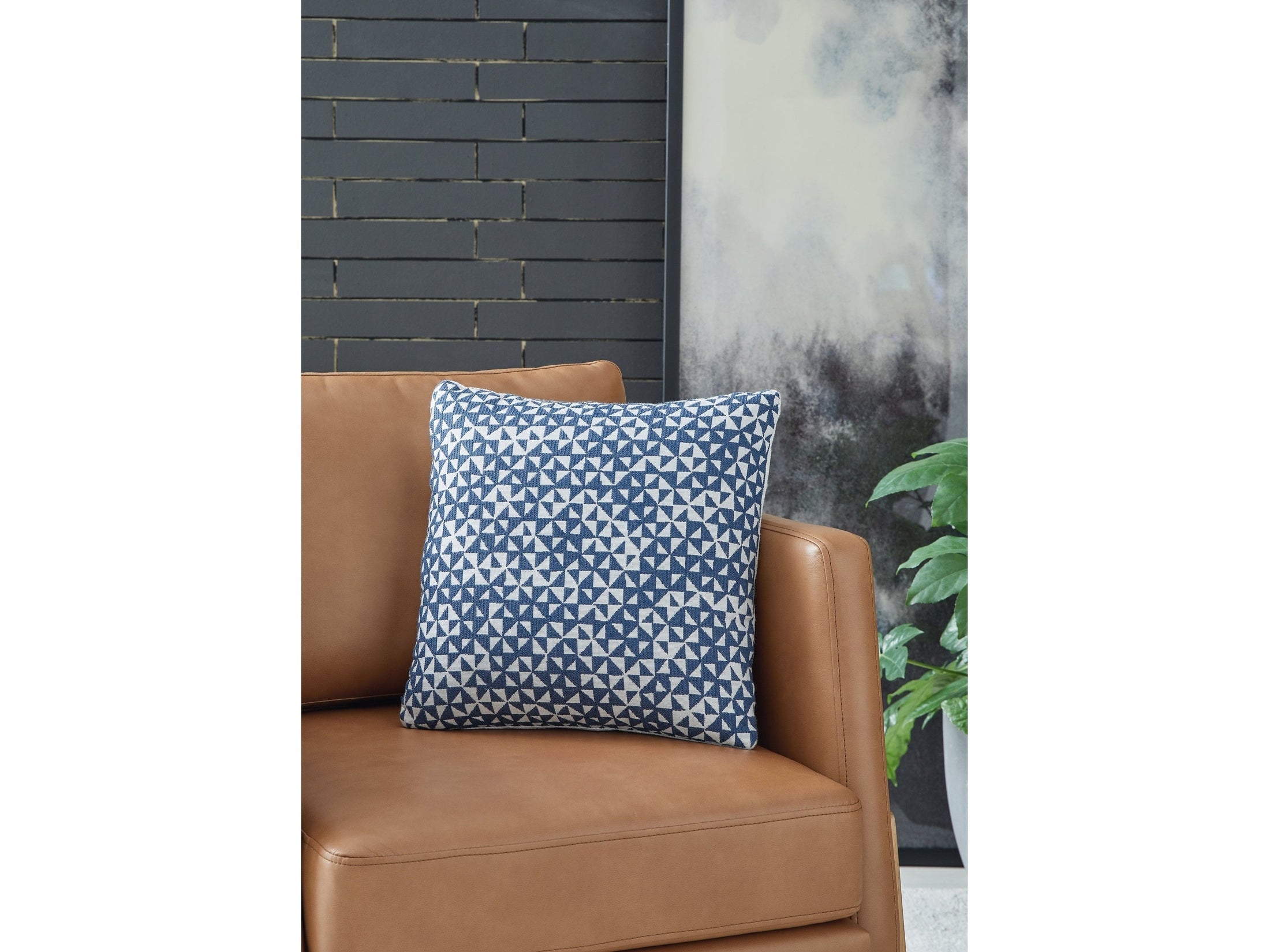 Jaycott Next-Gen Nuvella Blue/White Pillow (Set of 4)