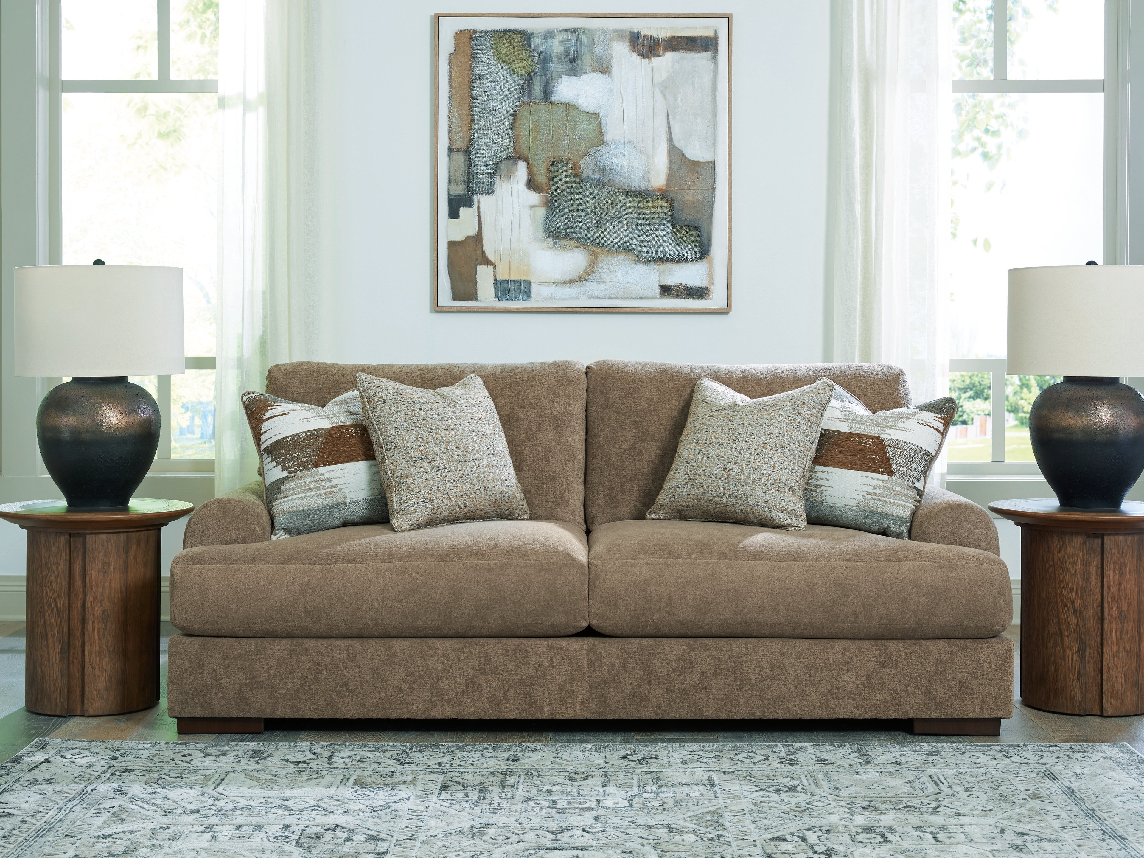 Jayne Park Pecan Sofa