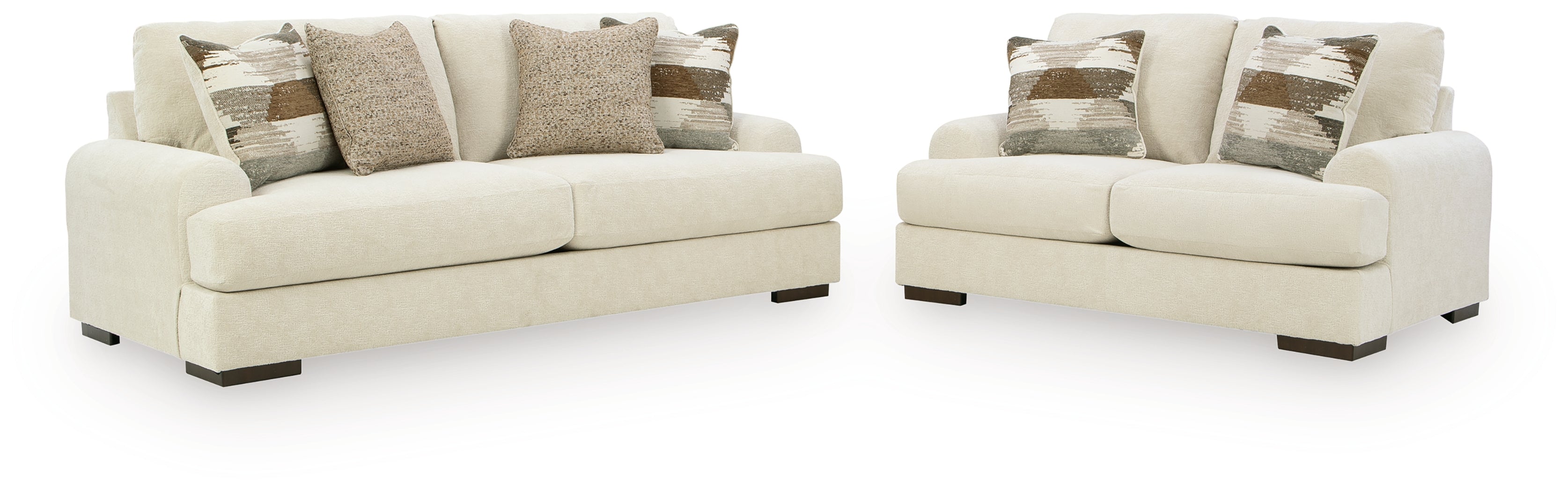 Jayne Park Sand Sofa and Loveseat