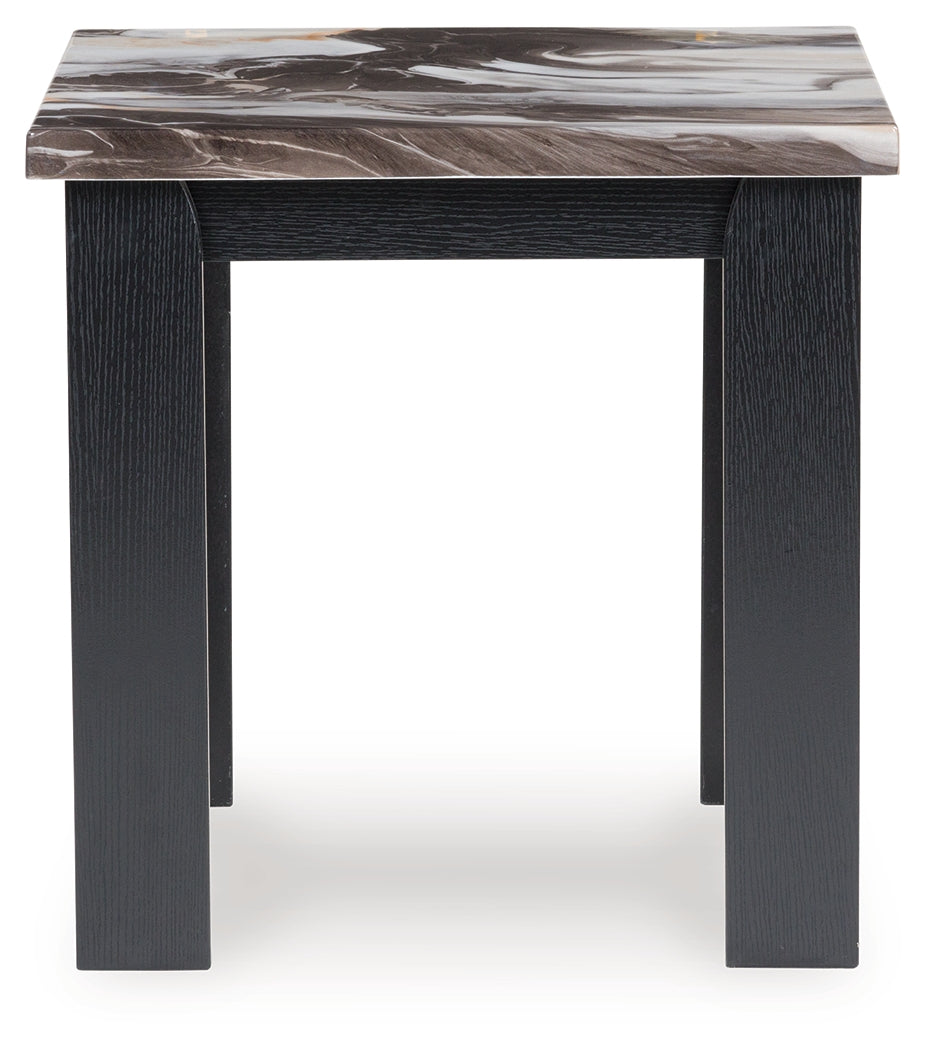 Jazmore Dark Brown Occasional Table Set (Set of 3)