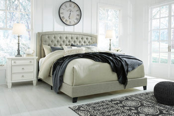 Jerary Gray Upholstered Bed