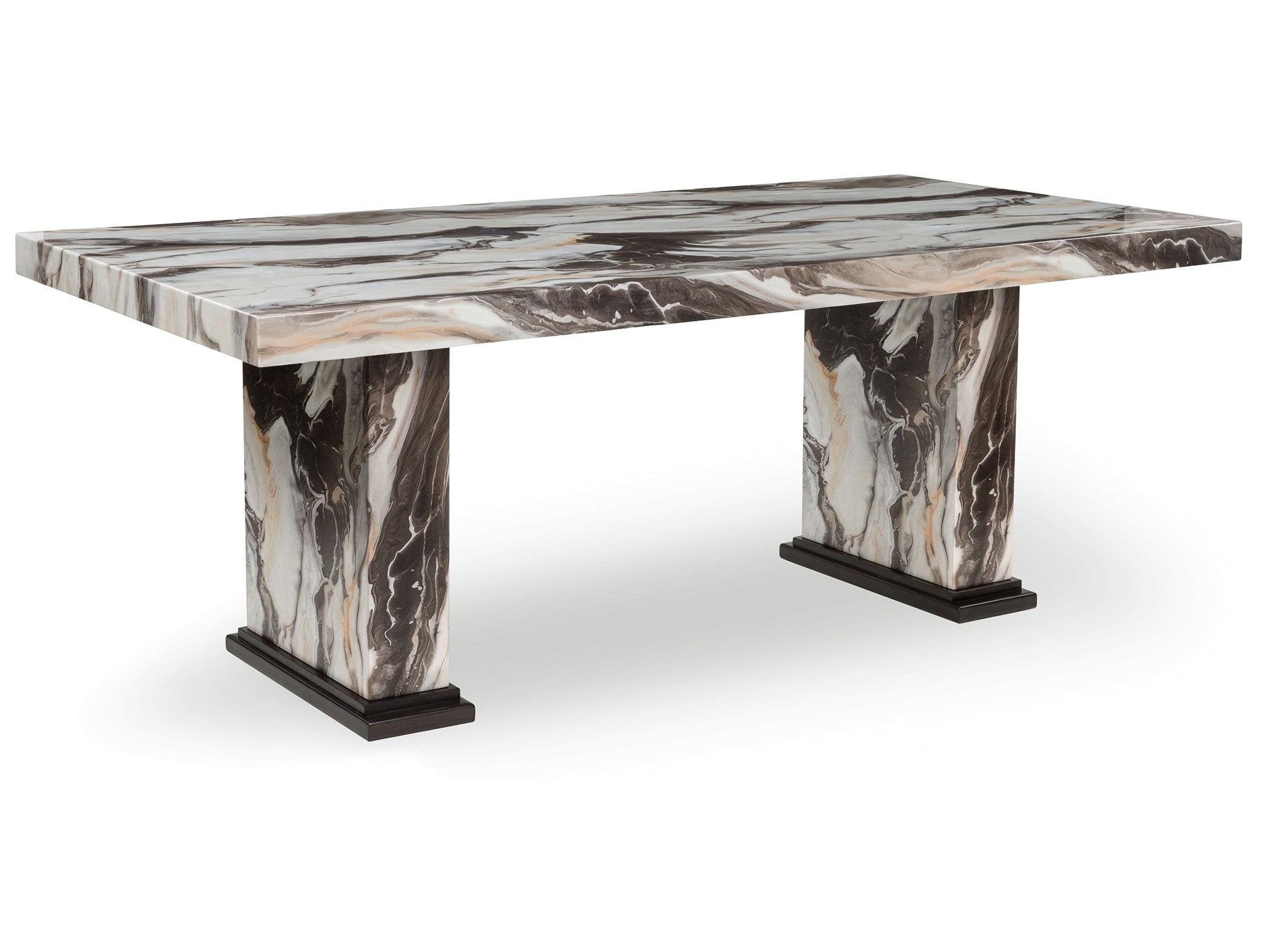 Jeshina Dark Brown/Beige Dining Table