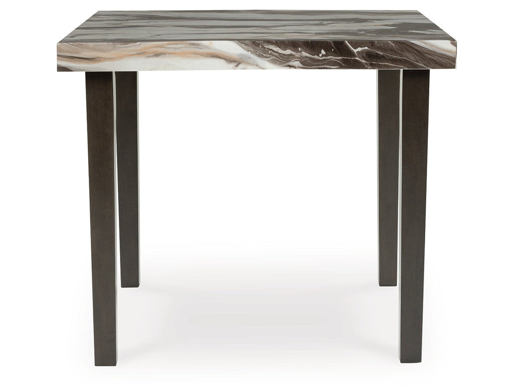 Jeshina Dark Brown/Beige Square Counter Table