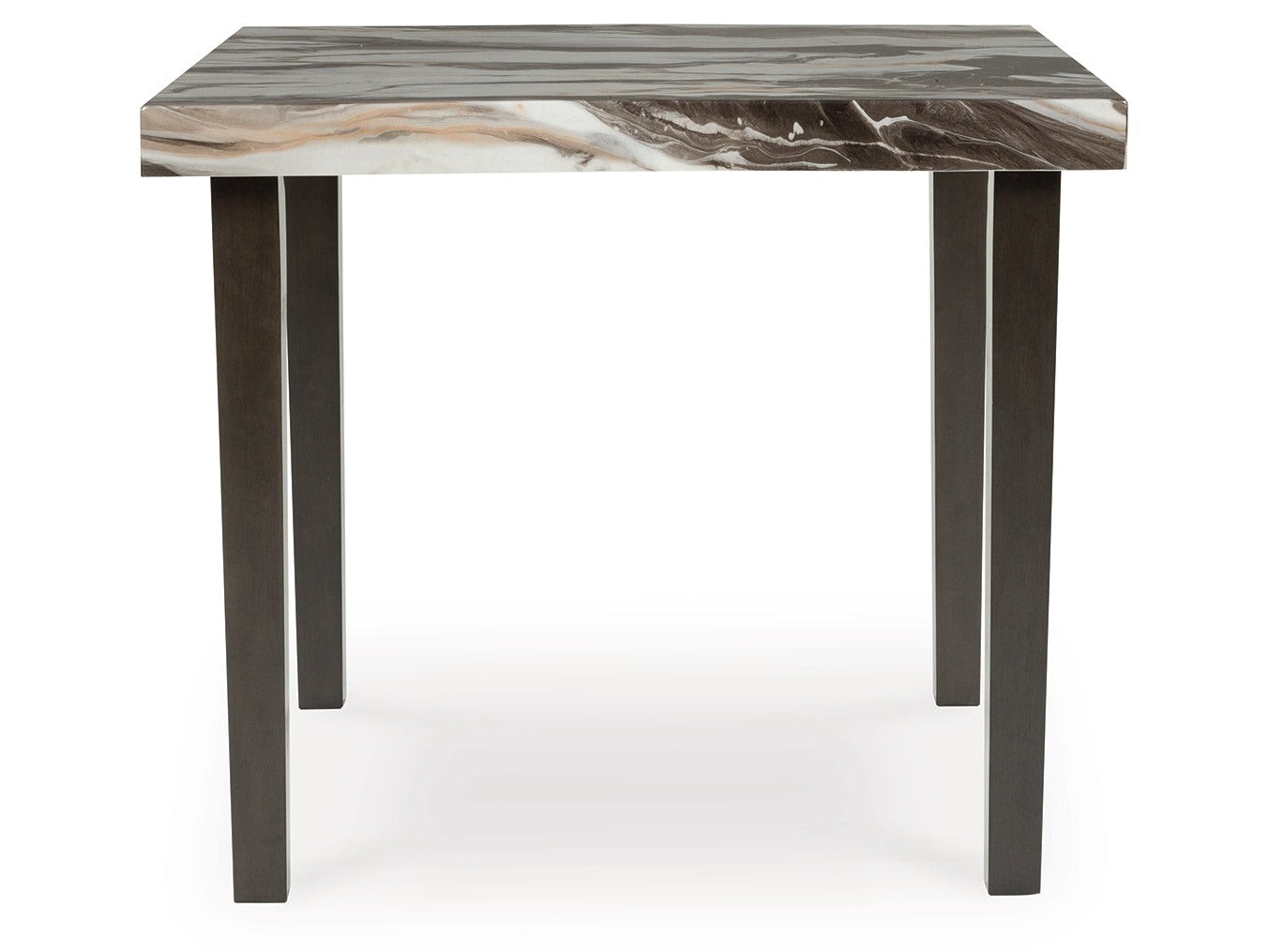 Jeshina Dark Brown/Beige Square Counter Table