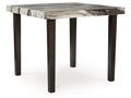 Jeshina Dark Brown/Beige Square Counter Table