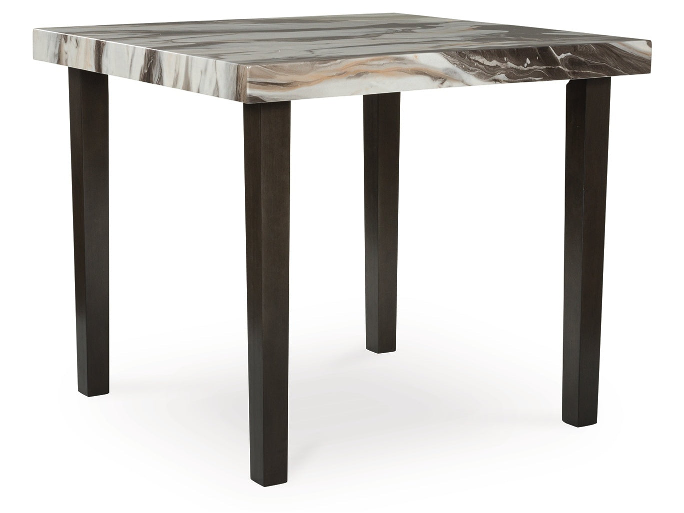 Jeshina Dark Brown/Beige Square Counter Table