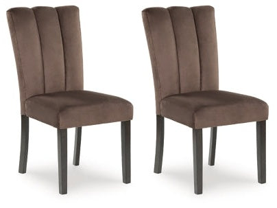 Jeshina Mocha Dining Side Chair (Set of 2)