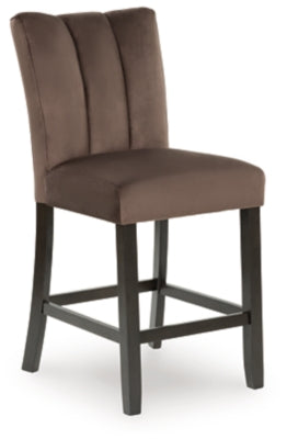 Jeshina Mocha Upholstered Barstool (Set of 2)