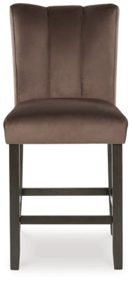 Jeshina Mocha Upholstered Barstool (Set of 2)