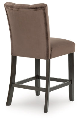 Jeshina Mocha Upholstered Barstool (Set of 2)