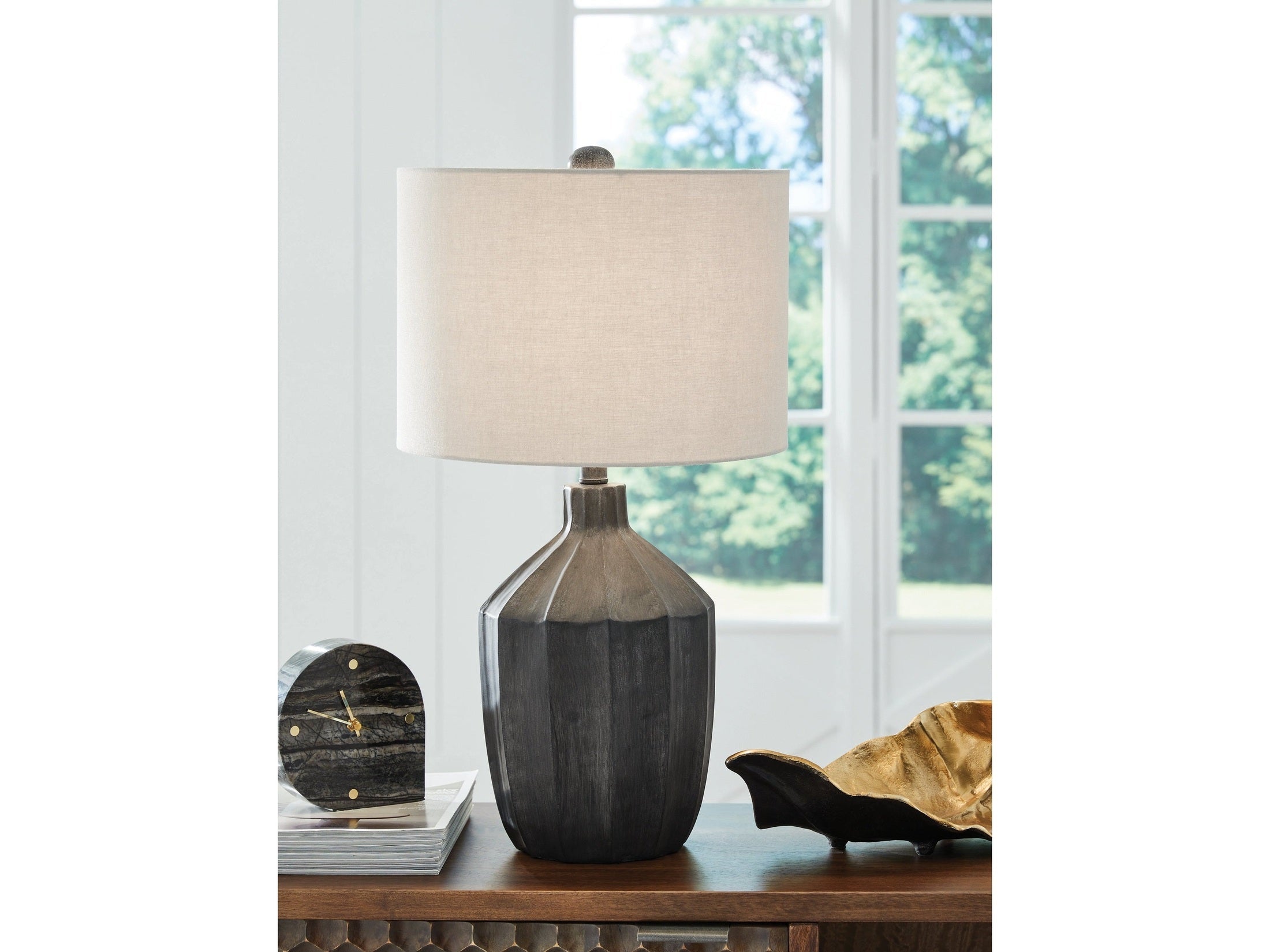 Jilton Black Poly Table Lamp