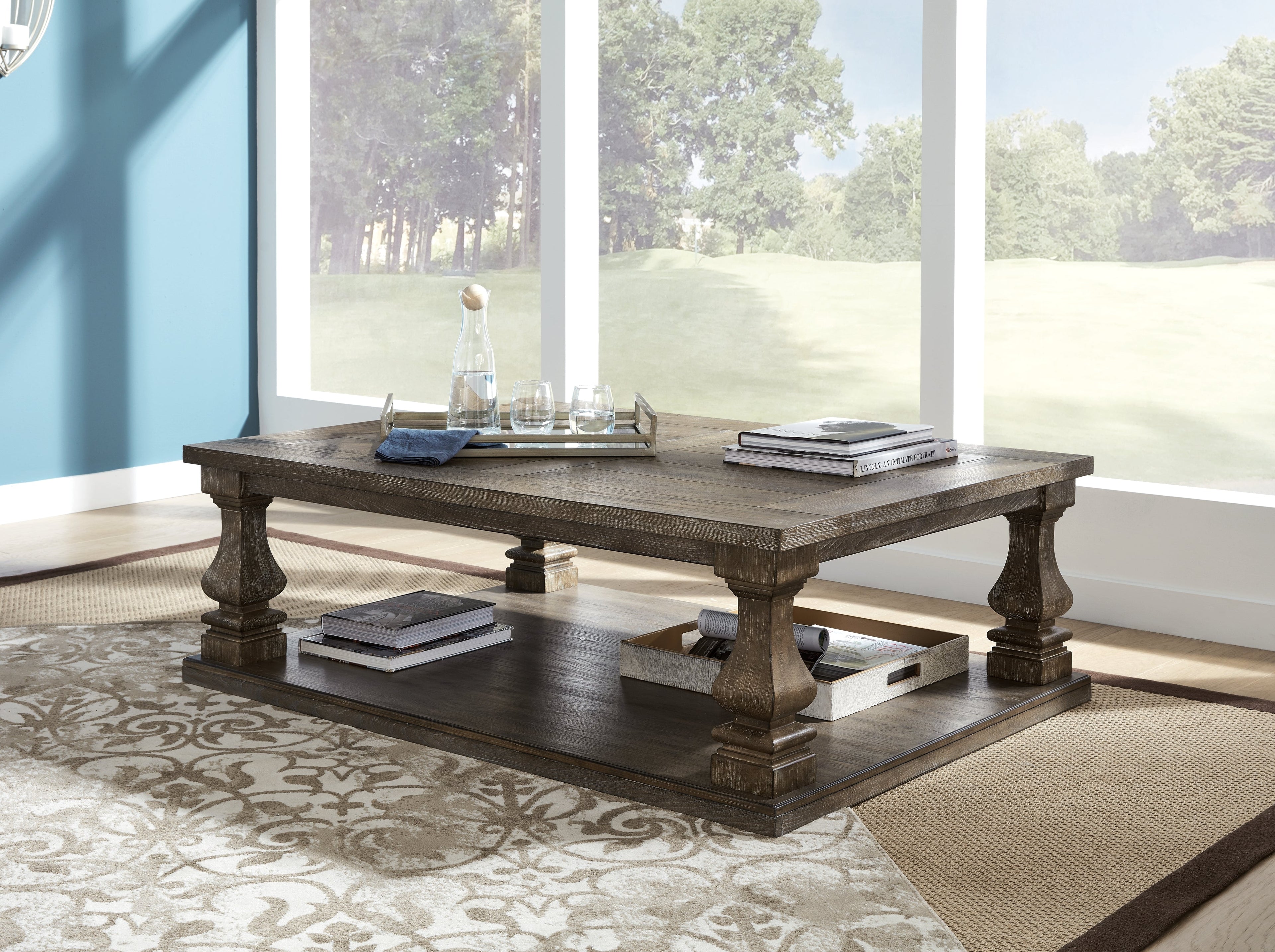 Johnelle Gray Coffee Table, 2 End Tables and Sofa Table