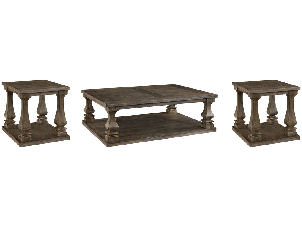 Johnelle Gray Coffee Table and 2 End Tables