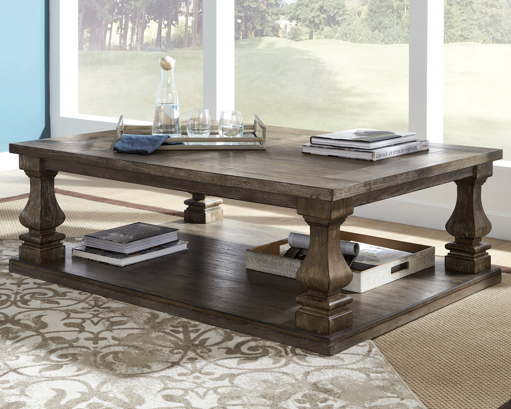 Johnelle Gray Coffee Table and 2 End Tables
