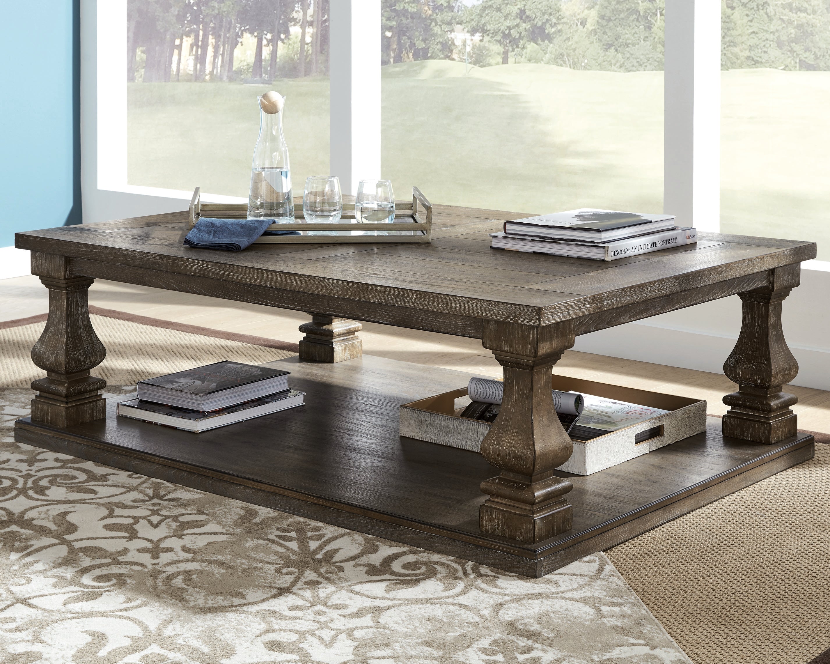 Johnelle Gray Coffee Table and 2 End Tables