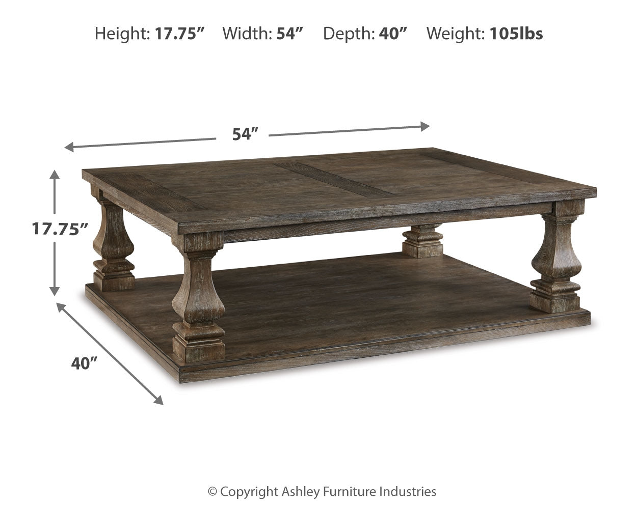 Johnelle Gray Coffee Table and 2 End Tables