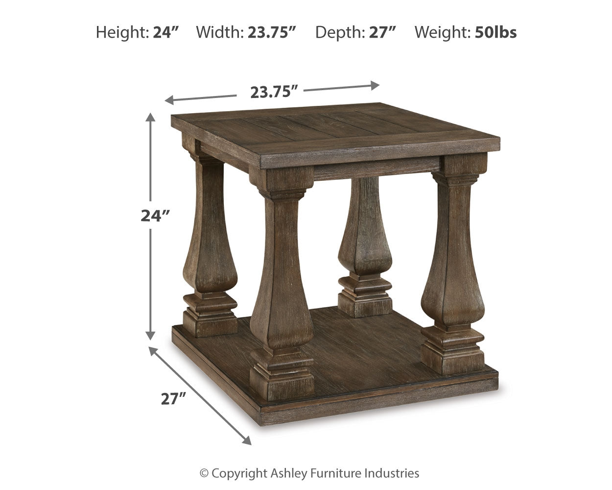 Johnelle Gray Coffee Table and 2 End Tables