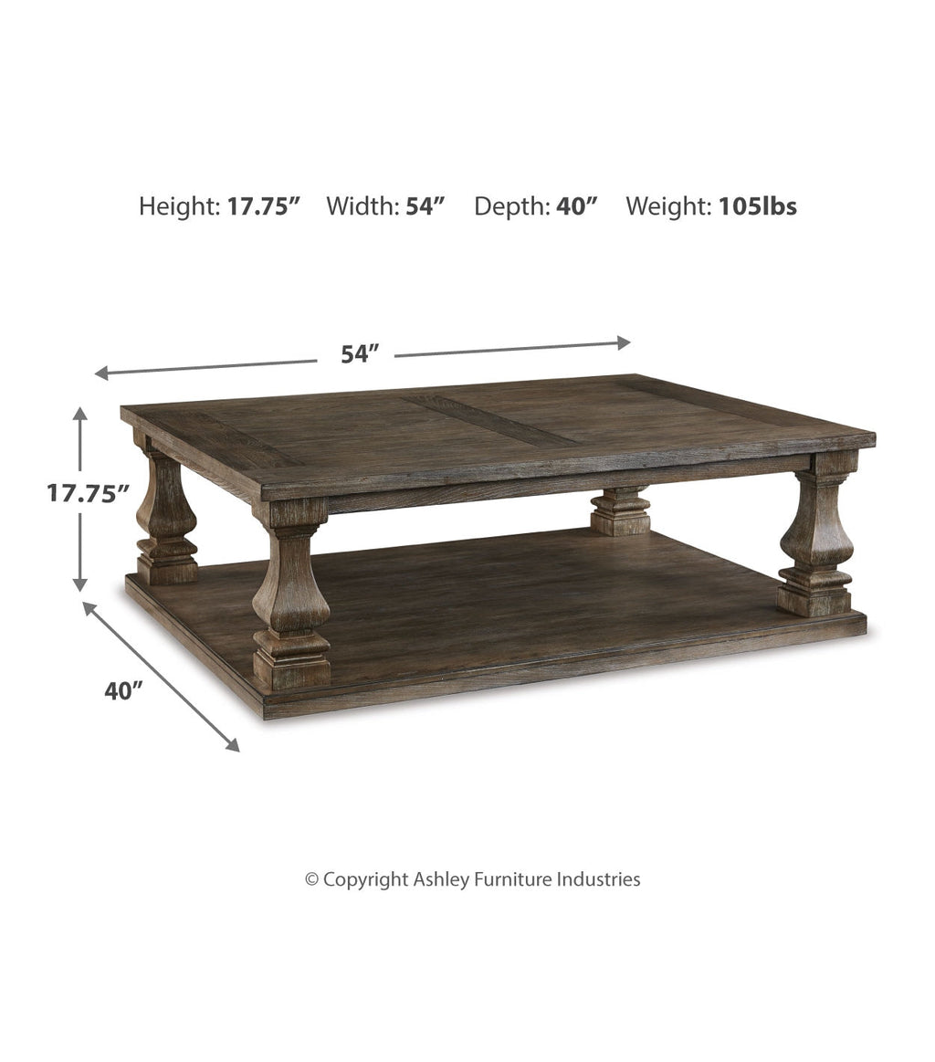 Johnelle Gray Rectangular Cocktail Table