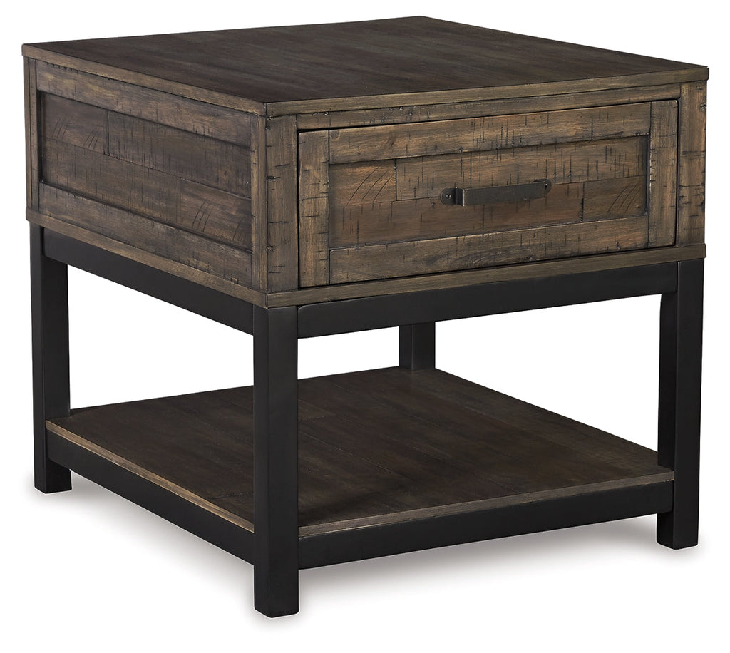 Johurst Grayish Brown Lift-top Coffee Table and 2 End Tables