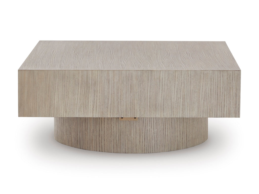 Jorielyn Light Grayish Brown Square Cocktail Table