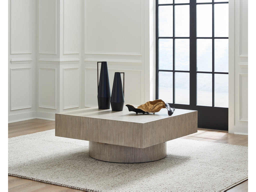 Jorielyn Light Grayish Brown Square Cocktail Table