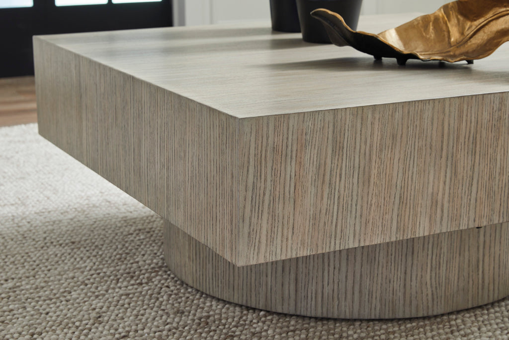 Jorielyn Light Grayish Brown Square Cocktail Table