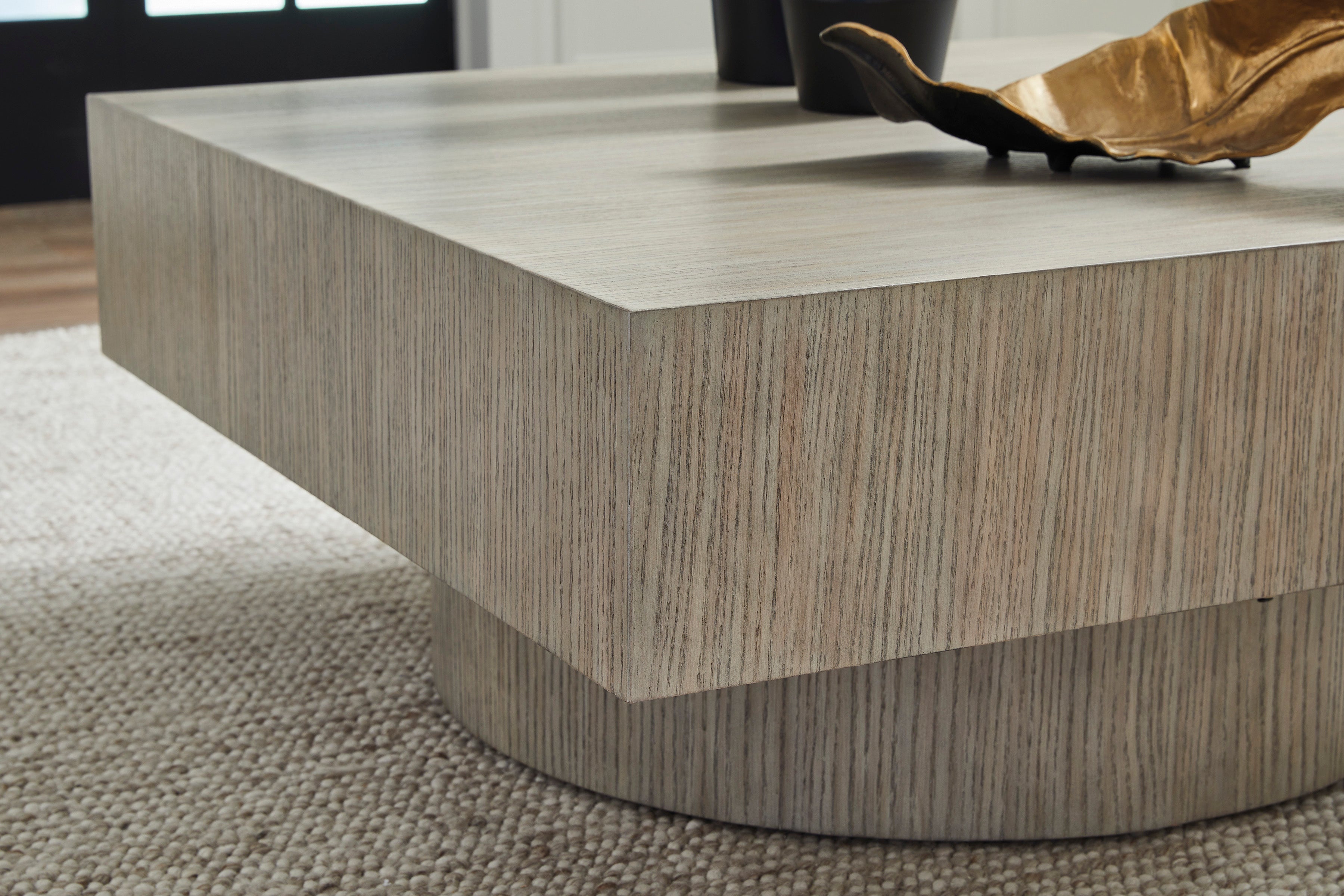 Jorielyn Light Grayish Brown Square Cocktail Table