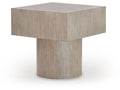 Jorielyn Light Grayish Brown Square End Table