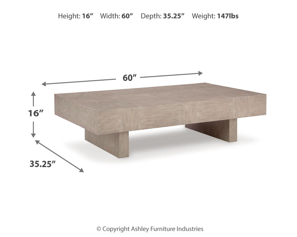 Jorlaina Brown Coffee Table and 2 End Tables
