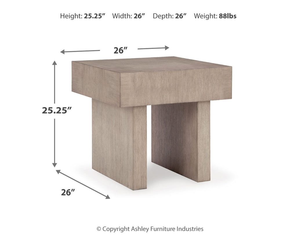 Jorlaina Brown Coffee Table and 2 End Tables