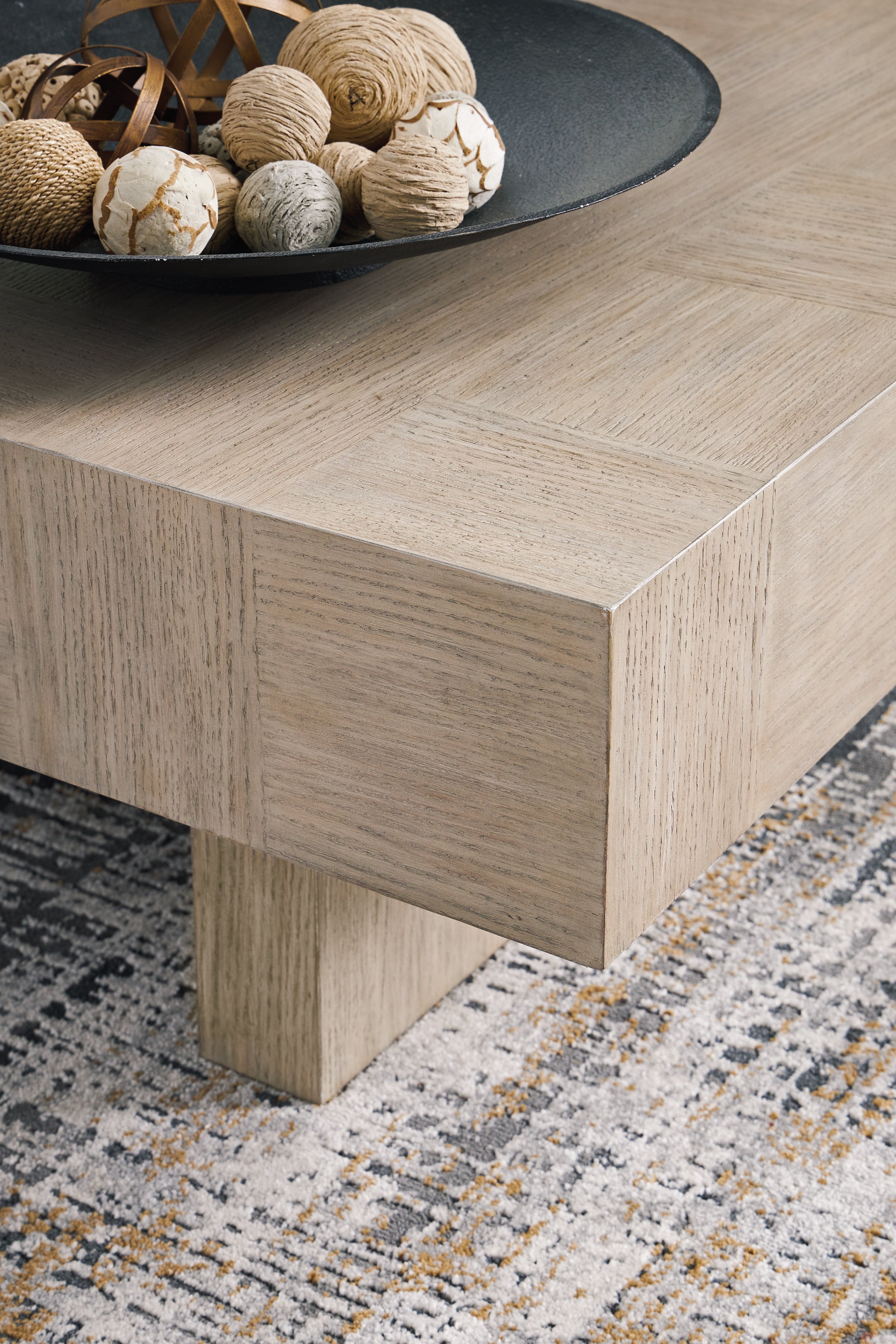 Jorlaina Brown Coffee Table and 2 End Tables
