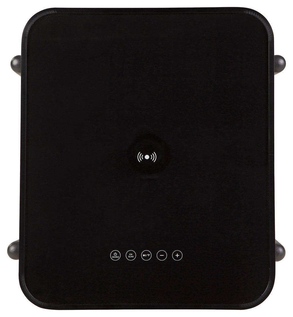 Jorvalee Gray/Black Accent Table