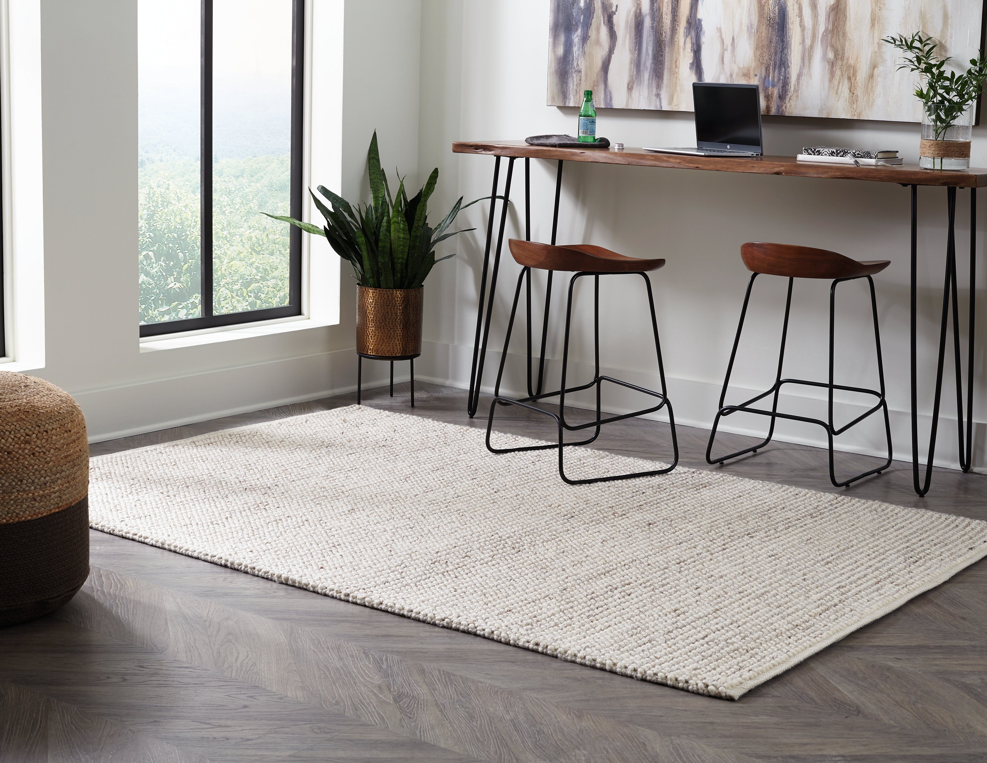 Jossick Cream/Taupe 7'8" x 10' Rug