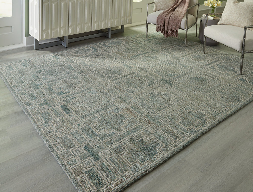 Jossland Green/Ivory Large Rug