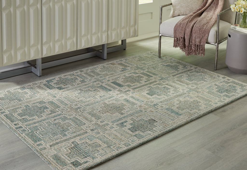 Jossland Green/Ivory Medium Rug