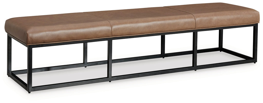 Joston Caramel Accent Bench