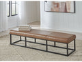 Joston Caramel Accent Bench