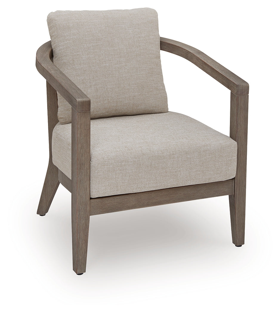 Joy Lagoon Beige Chairs w/CUSH/Table Set (Set of 3)