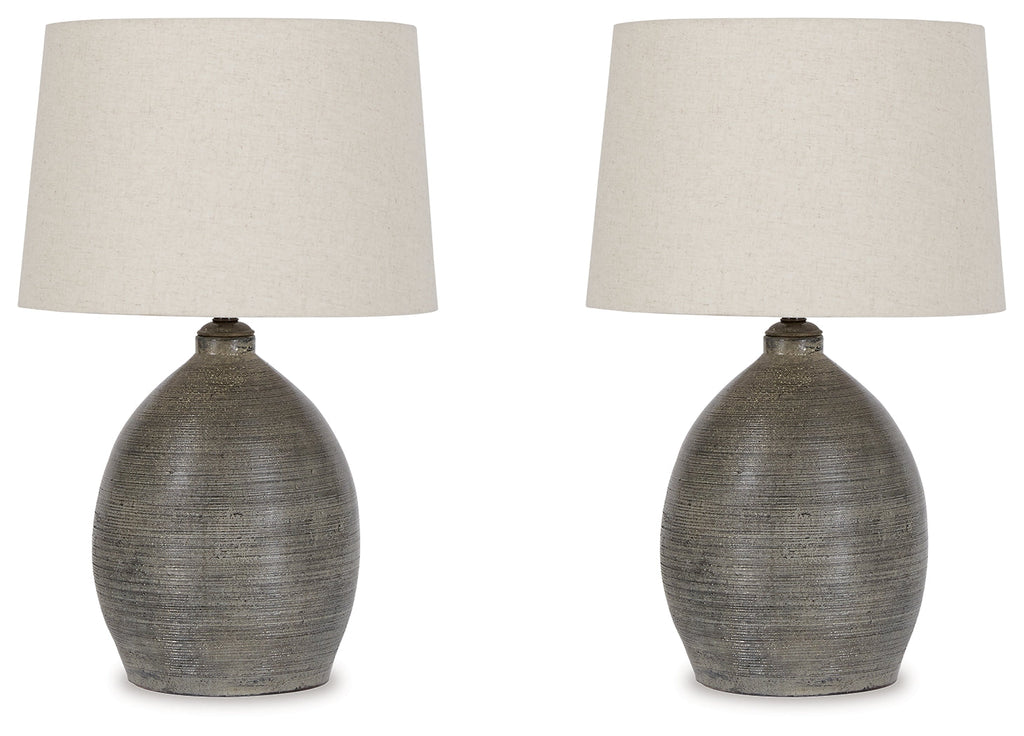 Joyelle Gray Table Lamp (Set of 2)