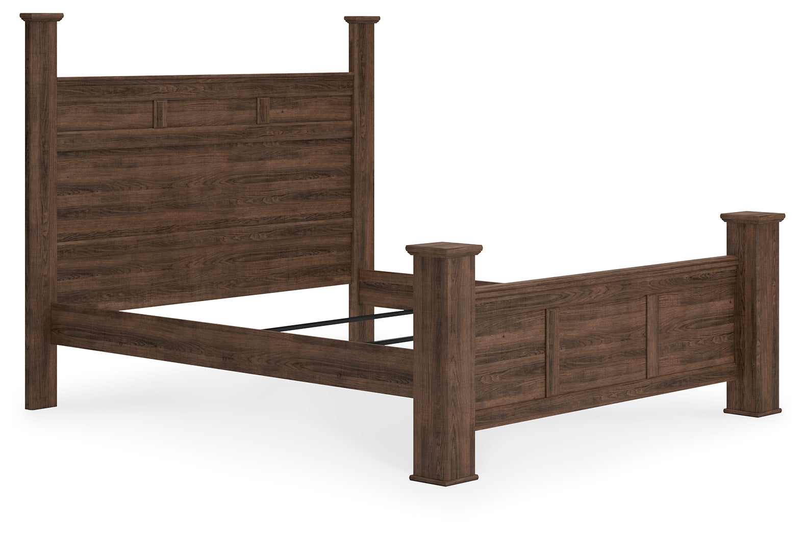 Juararo California King Poster Bedroom Set, Brown