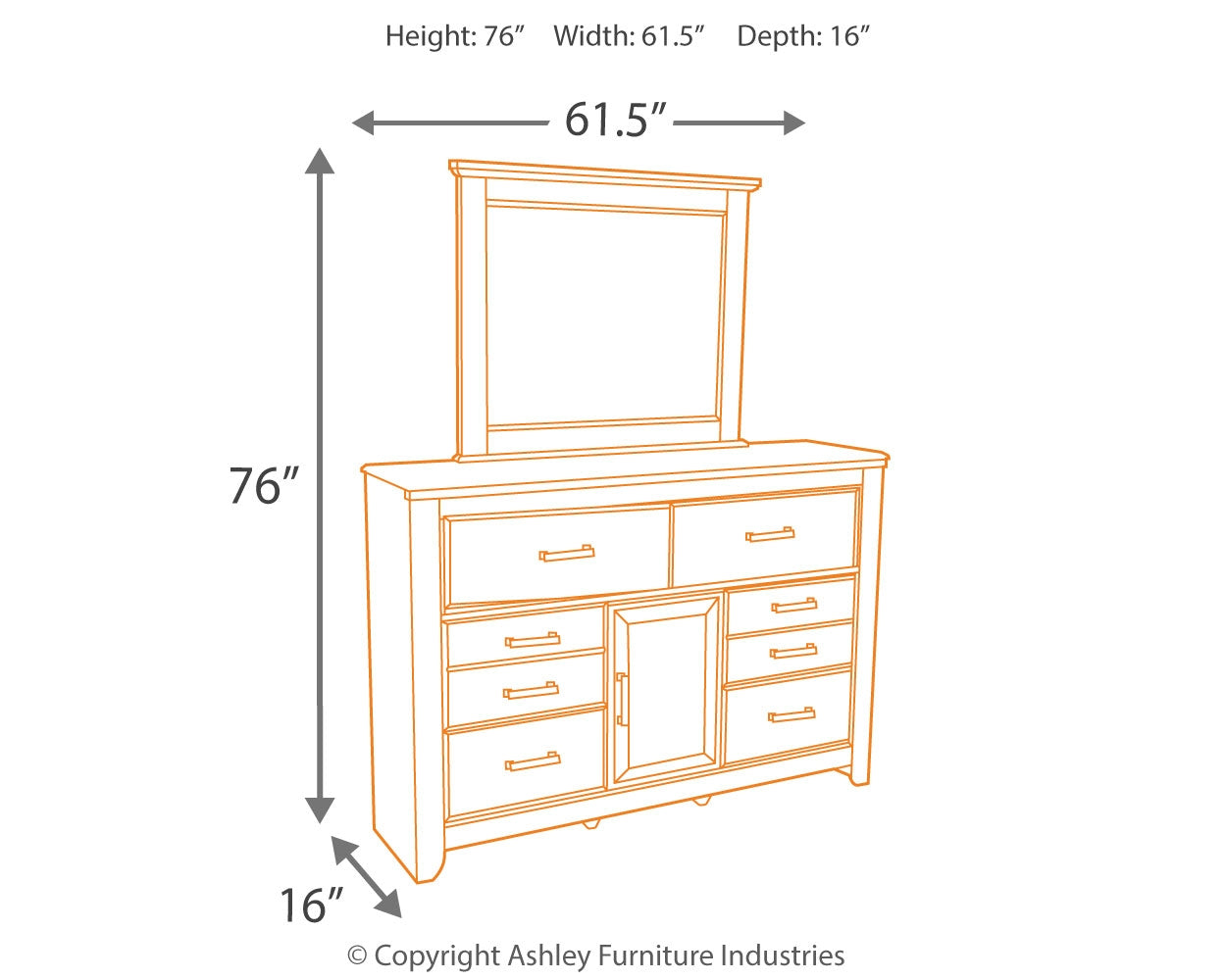 Juararo King Poster Bedroom Set, Brown