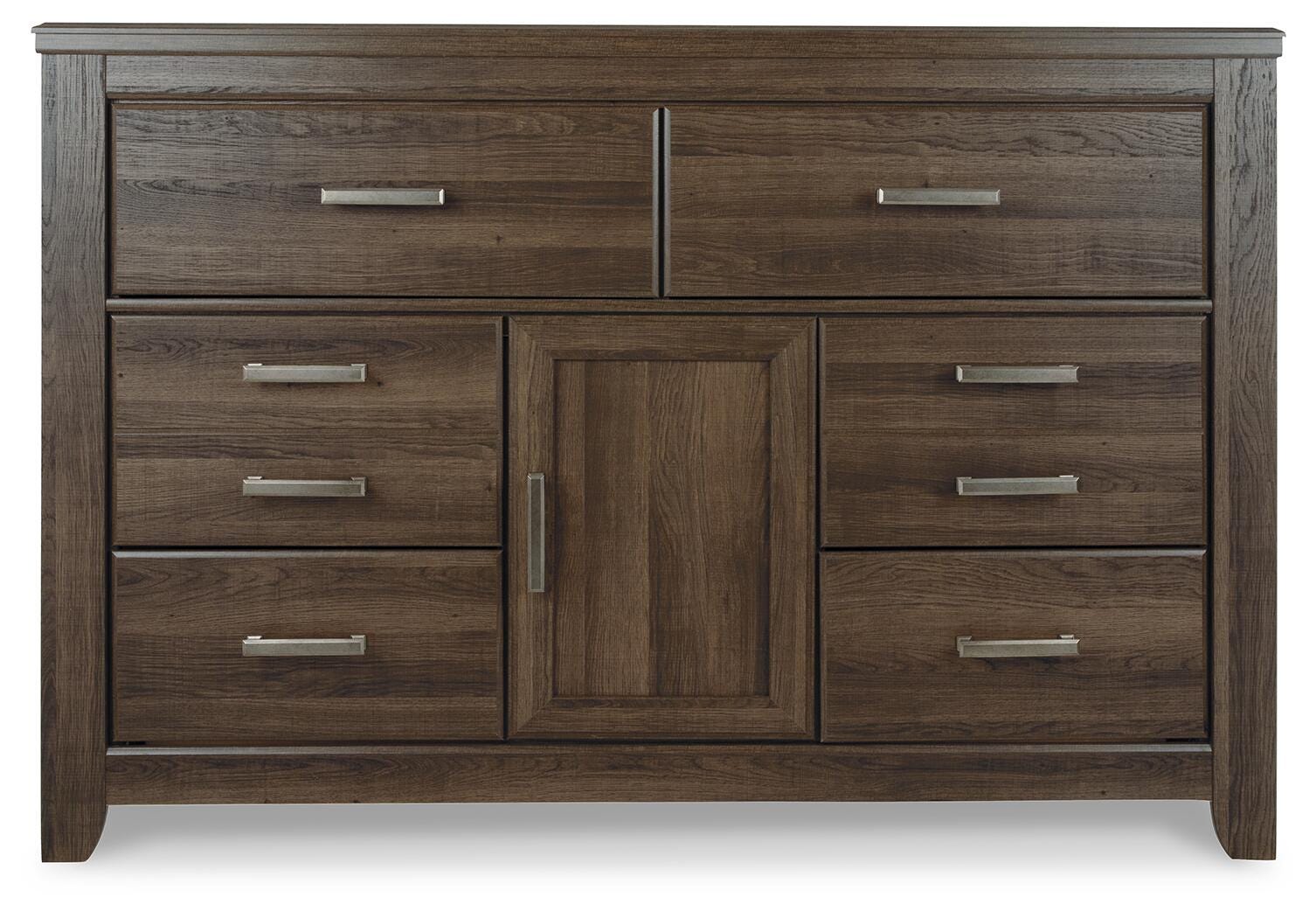 Juararo Dark Brown Dresser, Chest and Nightstand