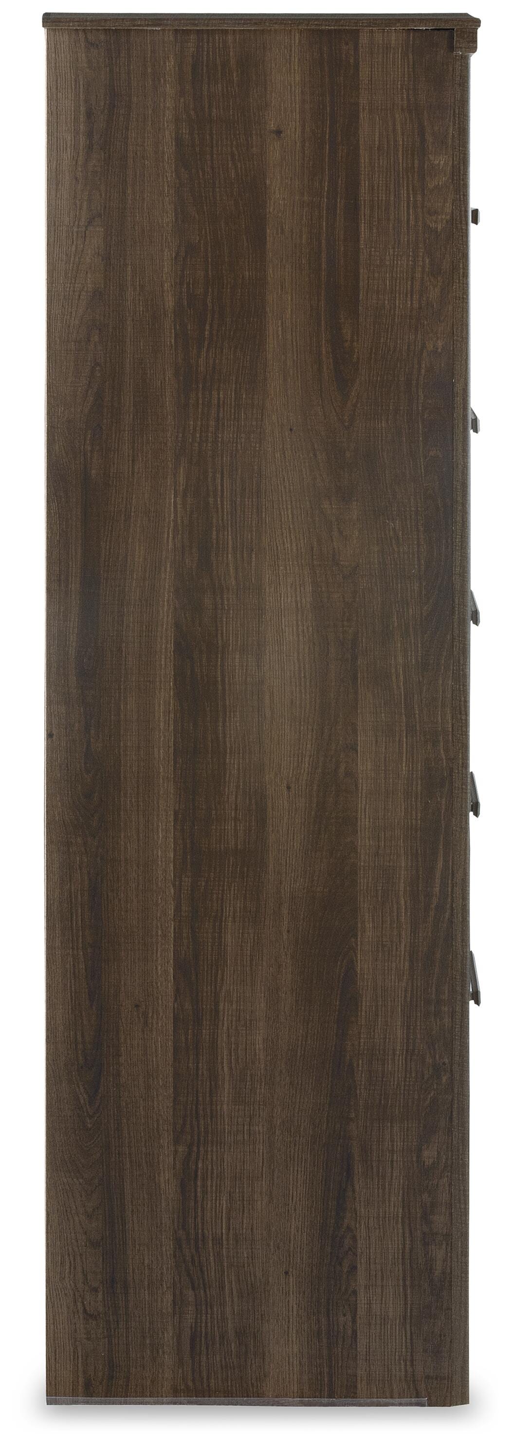 Juararo Dark Brown Dresser, Chest and Nightstand