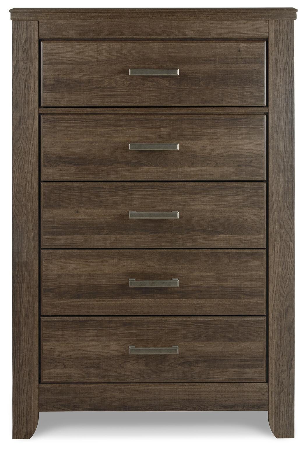 Juararo Dark Brown Dresser, Chest and Nightstand